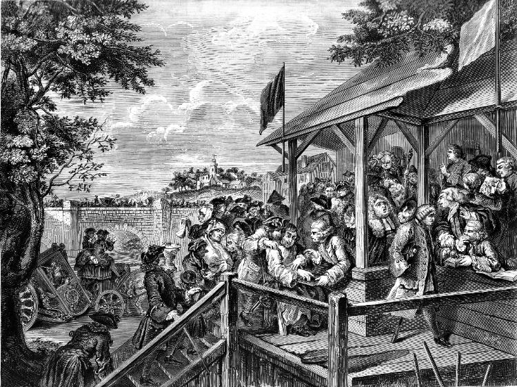 Polling at an election