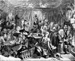 The Rake's Progress. Plate VI. Ruin at the Gaming Table.