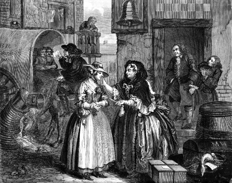 Harlot's Progress I. The Arrival in London.