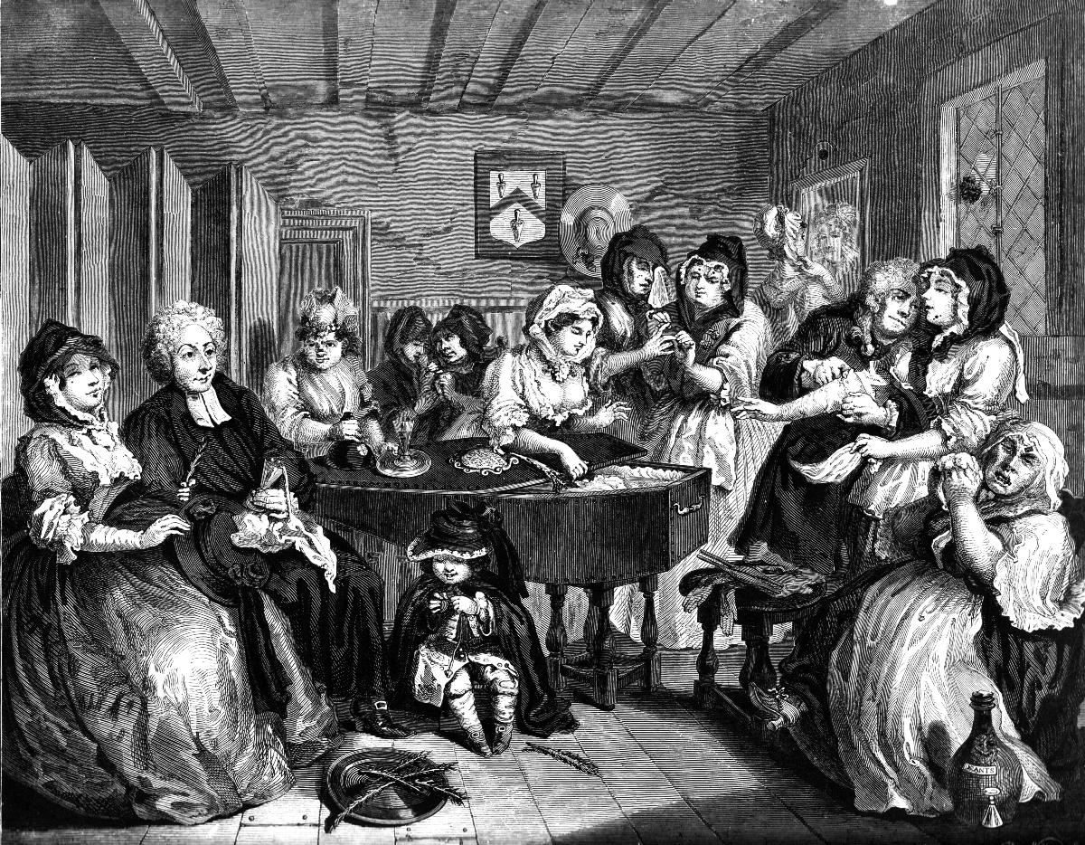 The Harlot's Progress.  VI.  The Funeral.