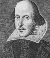 Shakespeare. Droeshout engraving.