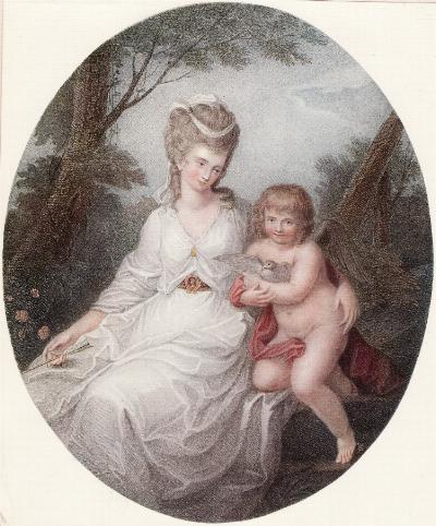 Click to enlarge Love and Beauty (Marchioness of Townshend) by Kauffman