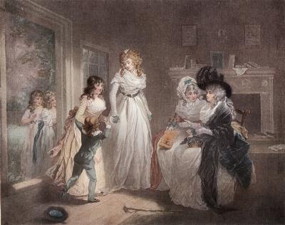 Click to enlarge A Visit to the Boarding School by Morland