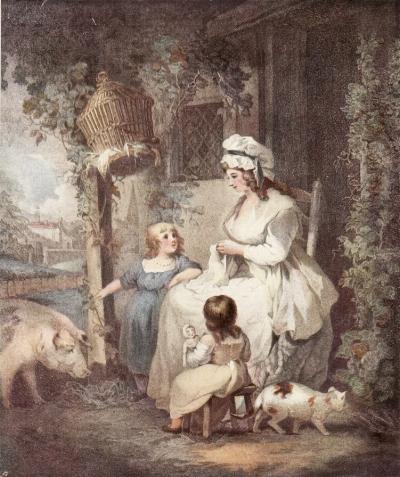 Click to enlarge The Farmer's Door by Morland