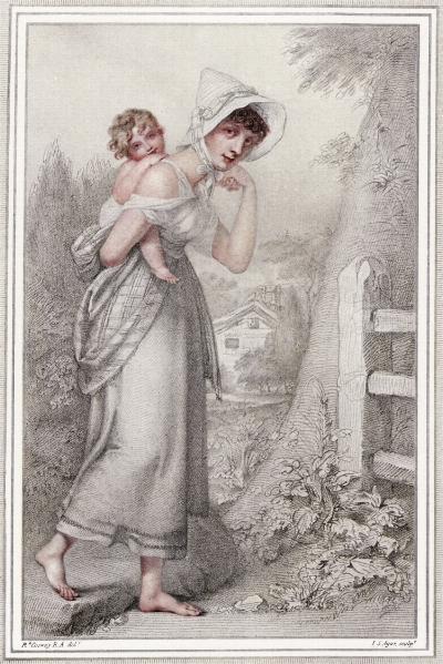 Click to enlarge Harriet, Lady Cockerell as a Gipsy woman by Cosway