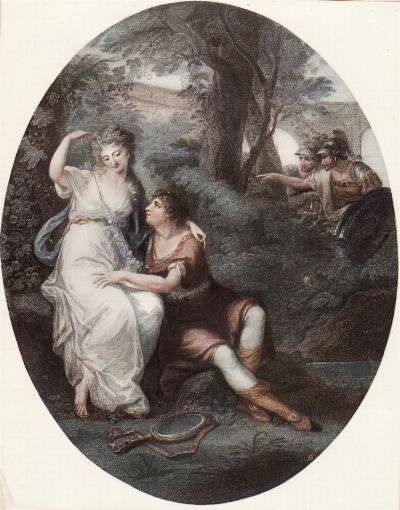 Click to enlarge Rinaldo and Armida by Kauffman