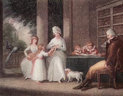 Click to enlarge Virtuous Love (from Thomson's Seasons) by Hamilton
